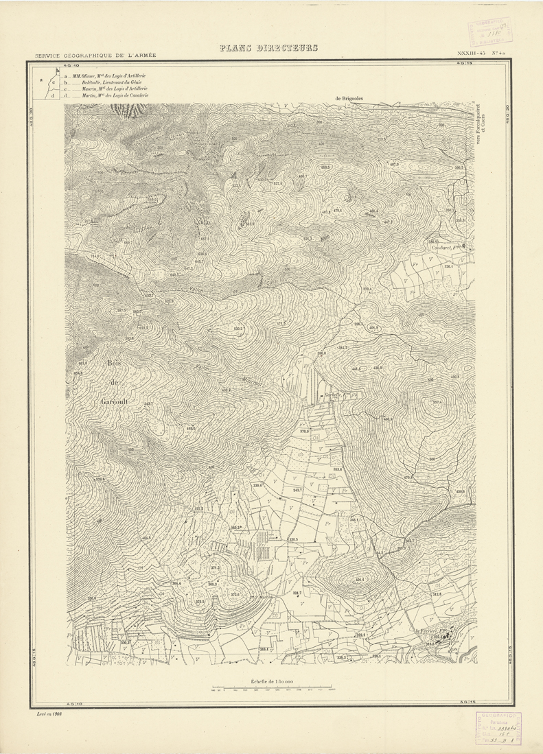 (N:20810) PLANS DIRECTEURS - XXXIII 45 N4a (B0017291) Carte e stampe antiche: riproduzione a colori su carta (formato A1)
