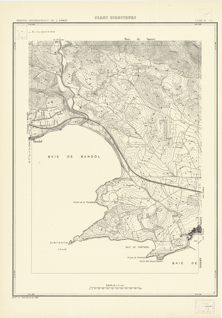 (N:20818) PLANS DIRECTEURS - XXXIII 46 N1c (B0017299) Carte e stampe antiche: riproduzione a colori su carta (formato A1)