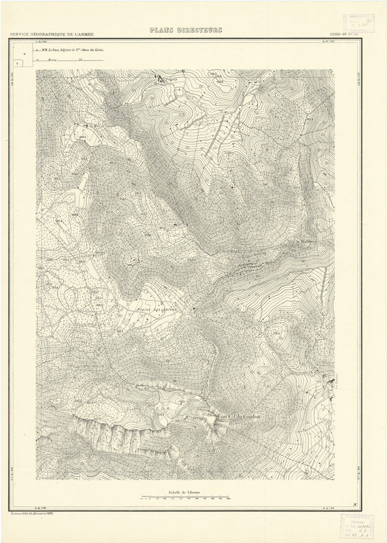 (N:20823) PLANS DIRECTEURS - XXXIII 46 N3b (B0017304) Carte e stampe antiche: riproduzione a colori su carta (formato A1)
