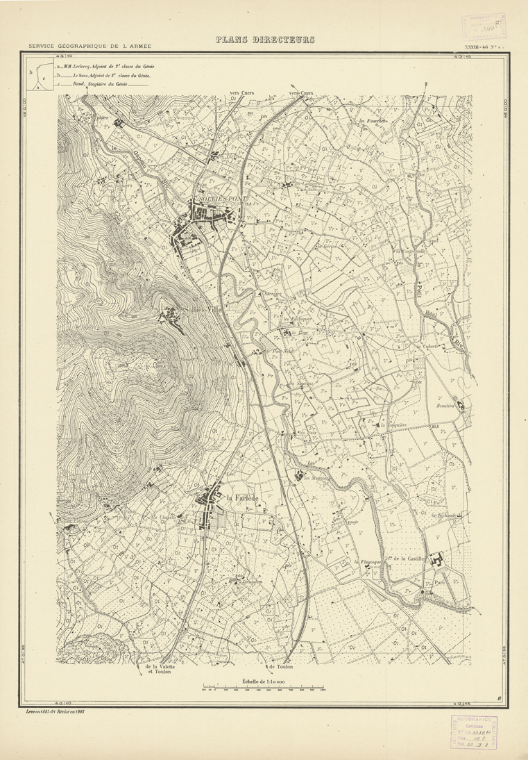 (N:20825) PLANS DIRECTEURS - XXXIII 46 N4a (B0017306) Carte e stampe antiche: riproduzione a colori su carta (formato A1)