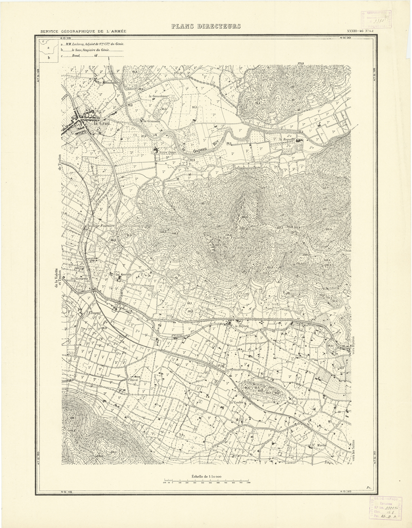 (N:20828) PLANS DIRECTEURS - XXXIII 46 N4d (B0017309) Carte e stampe antiche: riproduzione a colori su carta (formato A1)