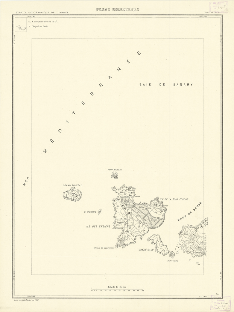 (N:20829) PLANS DIRECTEURS - XXXIII 46 N5a (B0017310) Carte e stampe antiche: riproduzione a colori su carta (formato A1)