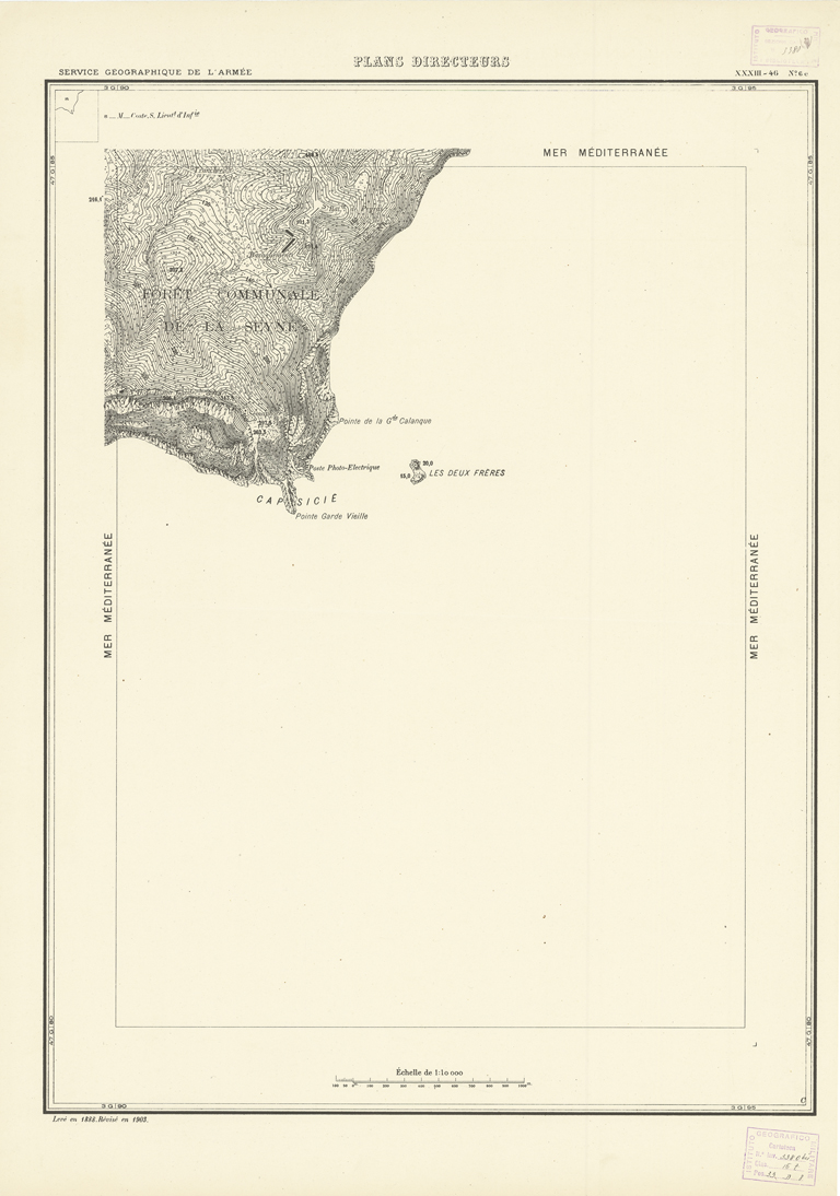(N:20834) PLANS DIRECTEURS - XXXIII 46 N6c (B0017315) Carte e stampe antiche: riproduzione a colori su carta (formato A1)