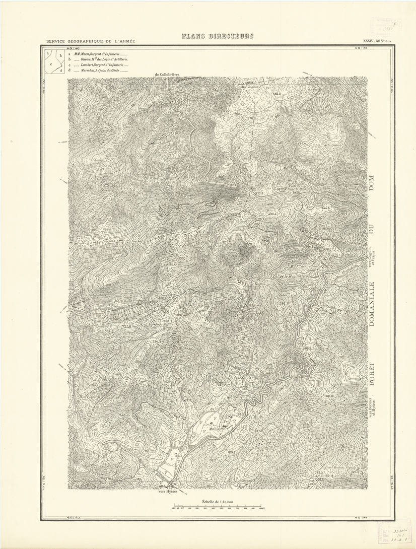 (N:20854) PLANS DIRECTEURS - XXXIV 46 N3a (B0017335) Carte e stampe antiche: riproduzione a colori su carta (formato A1)