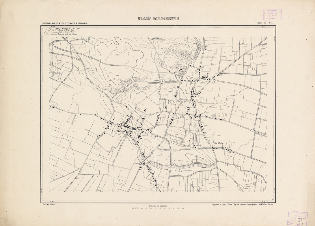 (N:21200) PLANS DIRECTEURS - XXX 31 N90 (B0017680) Carte e stampe antiche: riproduzione a colori su carta (formato A1)
