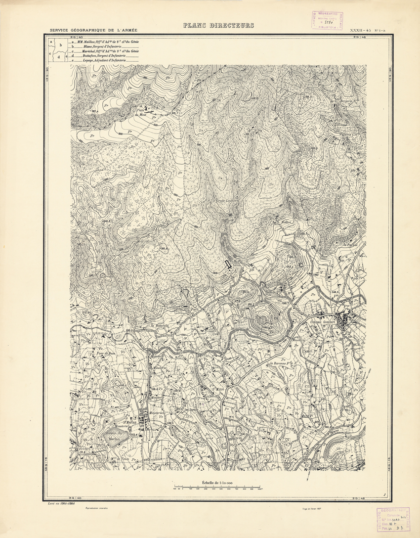 (N:21331) PLANS DIRECTEURS - XXXII 45 N1a (B0017813) Carte e stampe antiche: riproduzione a colori su carta (formato A1)
