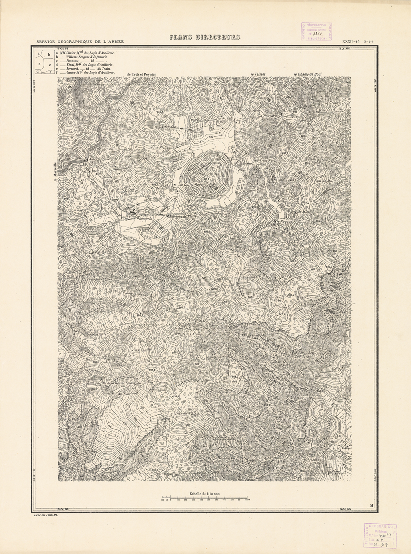 (N:21336) PLANS DIRECTEURS - XXXII 45 N2b (B0017818) Carte e stampe antiche: riproduzione a colori su carta (formato A1)