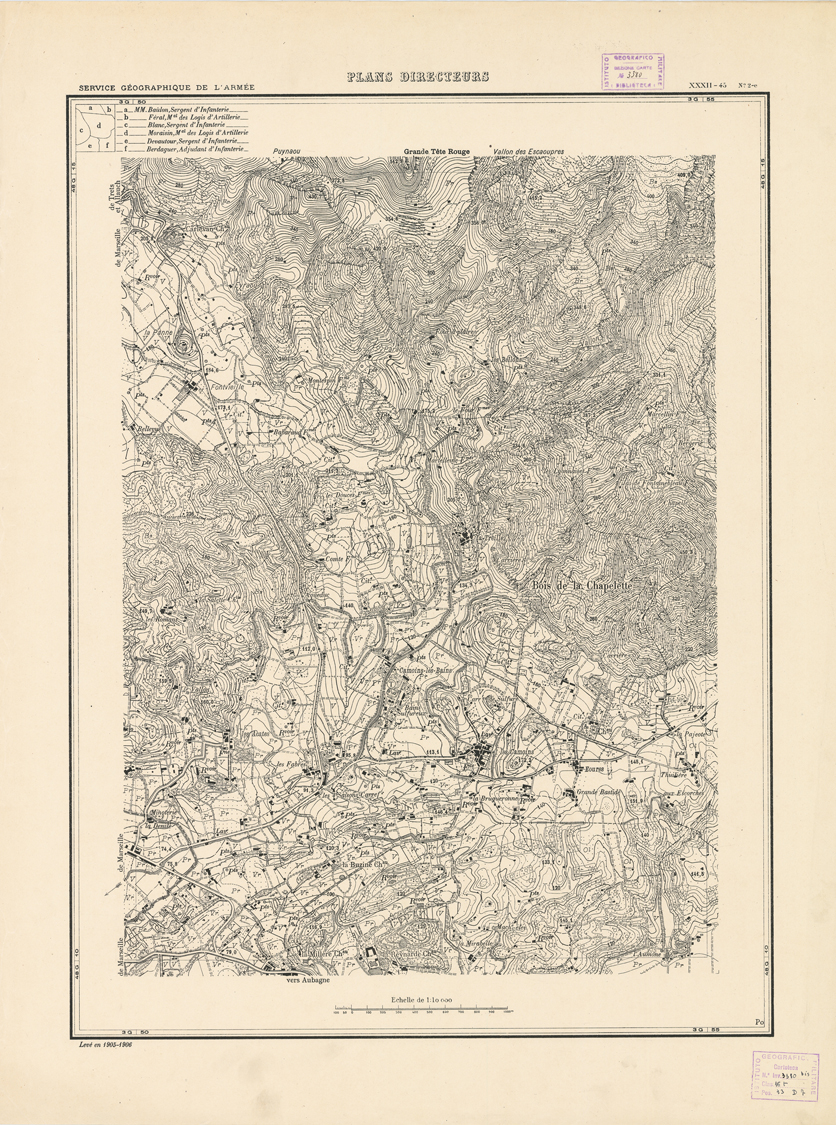 (N:21337) PLANS DIRECTEURS - XXXII 45 N2c (B0017819) Carte e stampe antiche: riproduzione a colori su carta (formato A1)