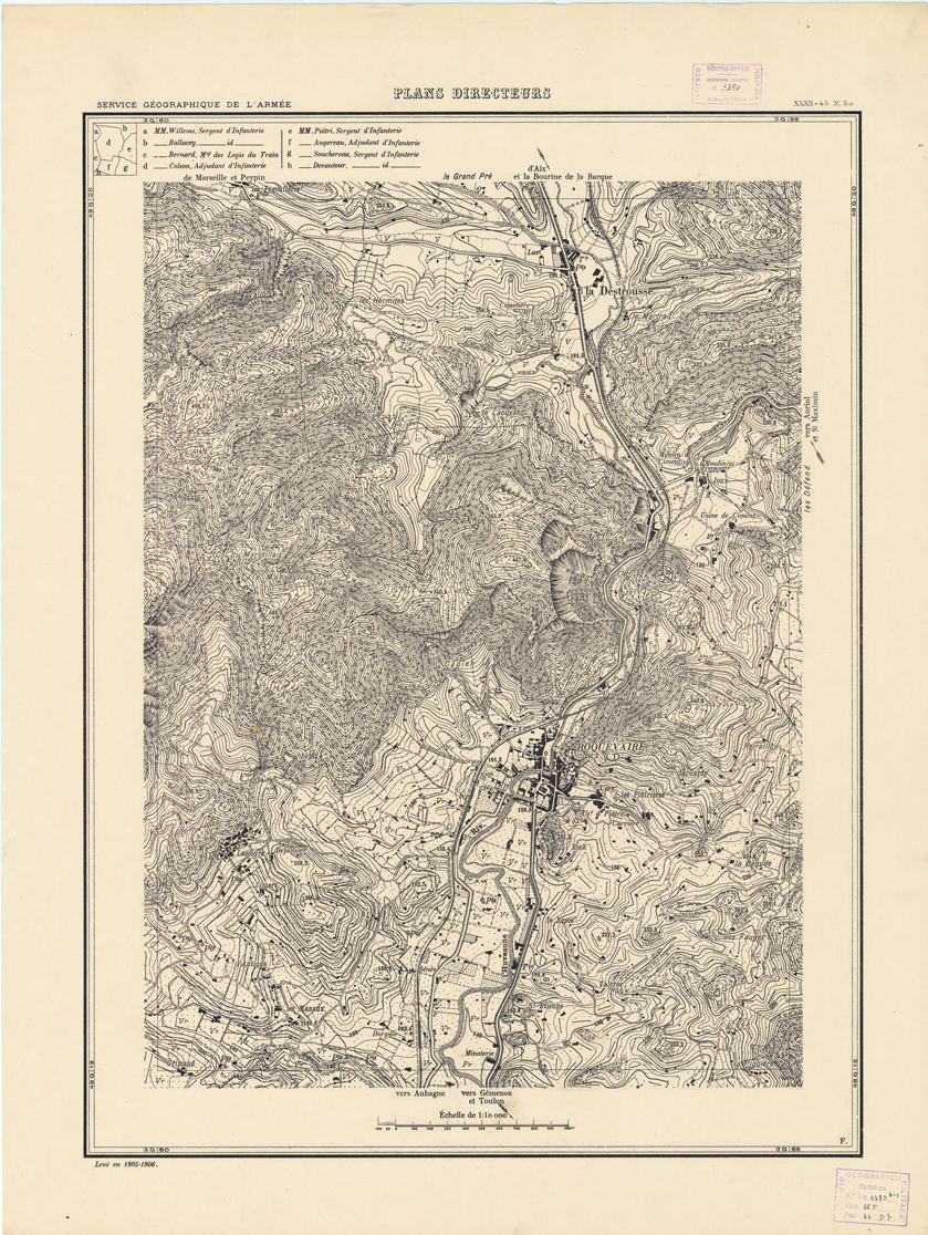(N:21339) PLANS DIRECTEURS - XXXII 45 N3a (B0017821) Carte e stampe antiche: riproduzione a colori su carta (formato A1)