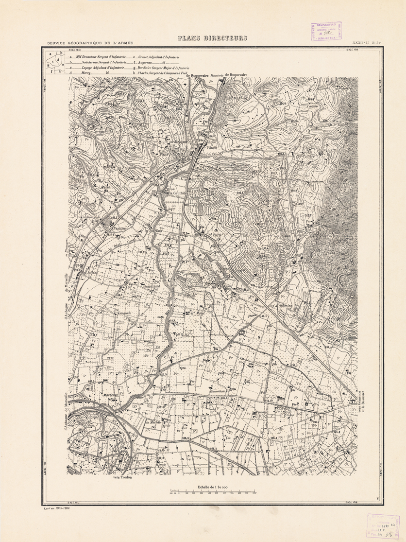 (N:21341) PLANS DIRECTEURS - XXXII 45 N3c (B0017823) Carte e stampe antiche: riproduzione a colori su carta (formato A1)