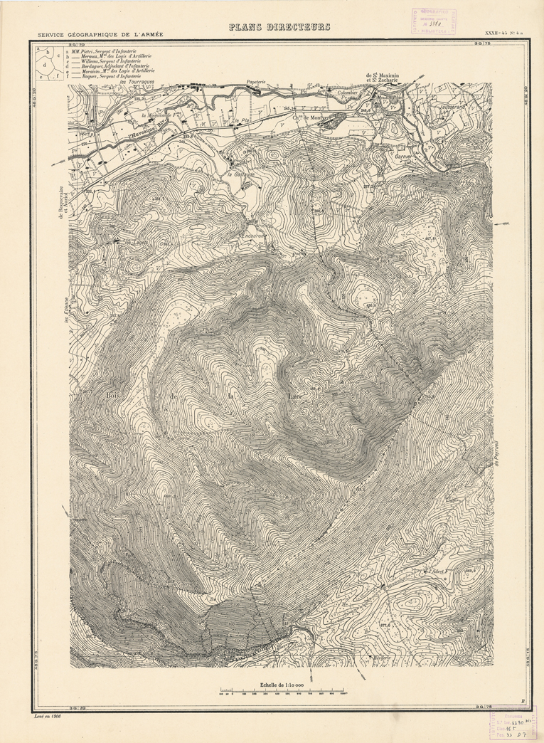 (N:21342) PLANS DIRECTEURS - XXXII 45 N4a (B0017824) Carte e stampe antiche: riproduzione a colori su carta (formato A1)