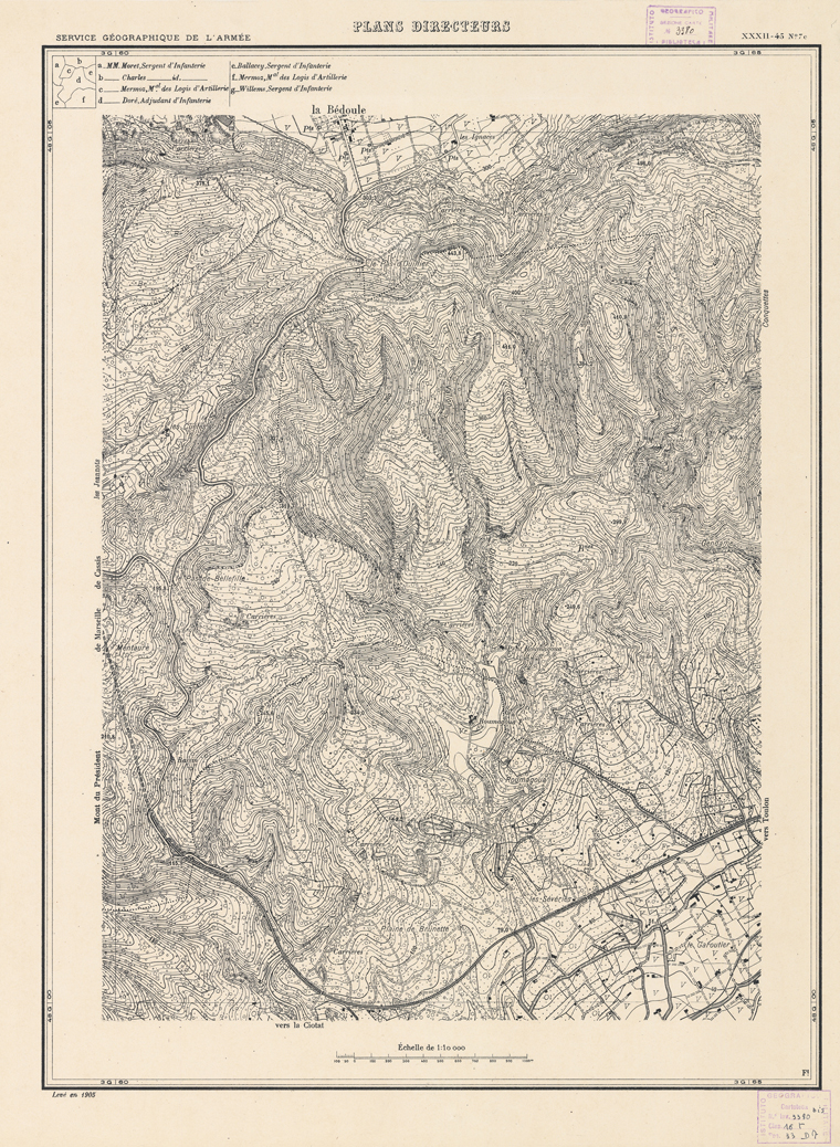 (N:21355) PLANS DIRECTEURS - XXXII 45 N7c (B0017837) Carte e stampe antiche: riproduzione a colori su carta (formato A1)