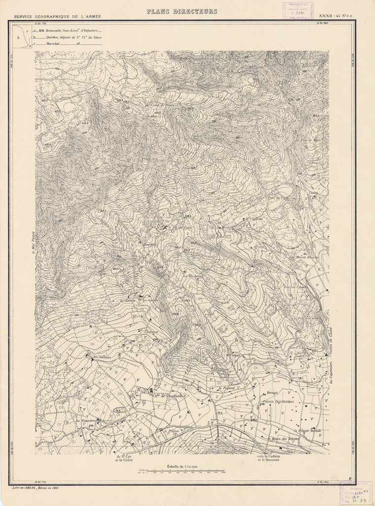 (N:21359) PLANS DIRECTEURS - XXXII 45 N8d (B0017841) Carte e stampe antiche: riproduzione a colori su carta (formato A1)