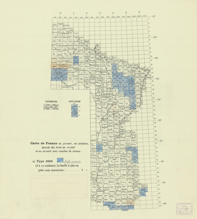 (N:21636) NOUVELLE CARTE DE FRANCE - QUADRO D'UNIONE (B0018222) Carte e stampe antiche: riproduzione a colori su carta (formato A1)