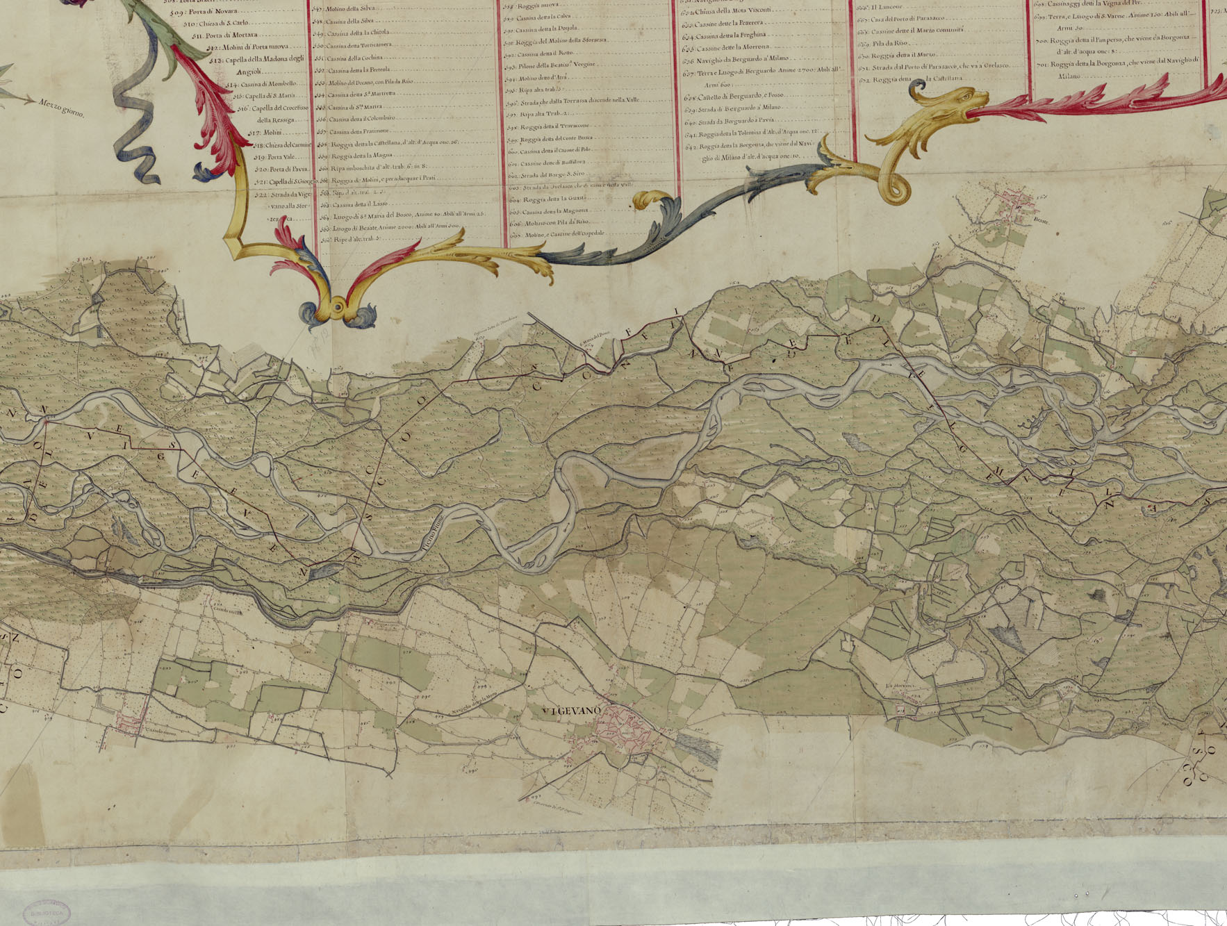 (N:24067) CARTA TOPOGRAFICA IN MISURA CHE COMPRENDE IL CORSO DEL TICINO DAL LAGO MAGGIORE SINO AL FIUME PO'
Unitamente le Campagne Citt e Luoghi vicini ad esso Fiume, tanto a dirritta, che a sinistra del medesimo. (B0019589, B0019590, B0019592, B0019593, B0019594, B0019595, B0019600, B0019598, B0019591, B0019597, B0019596, B0019599) Carte e stampe antiche: riproduzione a colori su carta (formato A1)