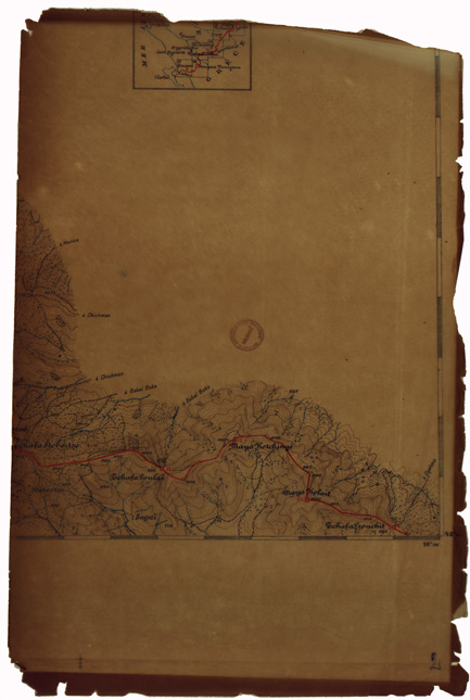 (N:35429) CARTE DE LA FRONTIERE S.H.S.-ALBANAISE DRESSEE PAR LES SOINS DE LA COMMISSION INTERNATIONALE DE DELIMITATION (B0019763, B0019765, B0019766, B0019764) Carte e stampe antiche: riproduzione a colori su carta (formato A1)