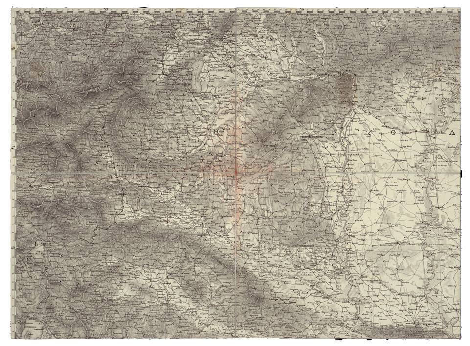 (N:34449) OESTERREICHISCHE KAISERTHUM MIT BETRACHTLICHEN ETC... - FOGLIO V WIEN (B0020329) Carte e stampe antiche: riproduzione a colori su carta (formato A1)