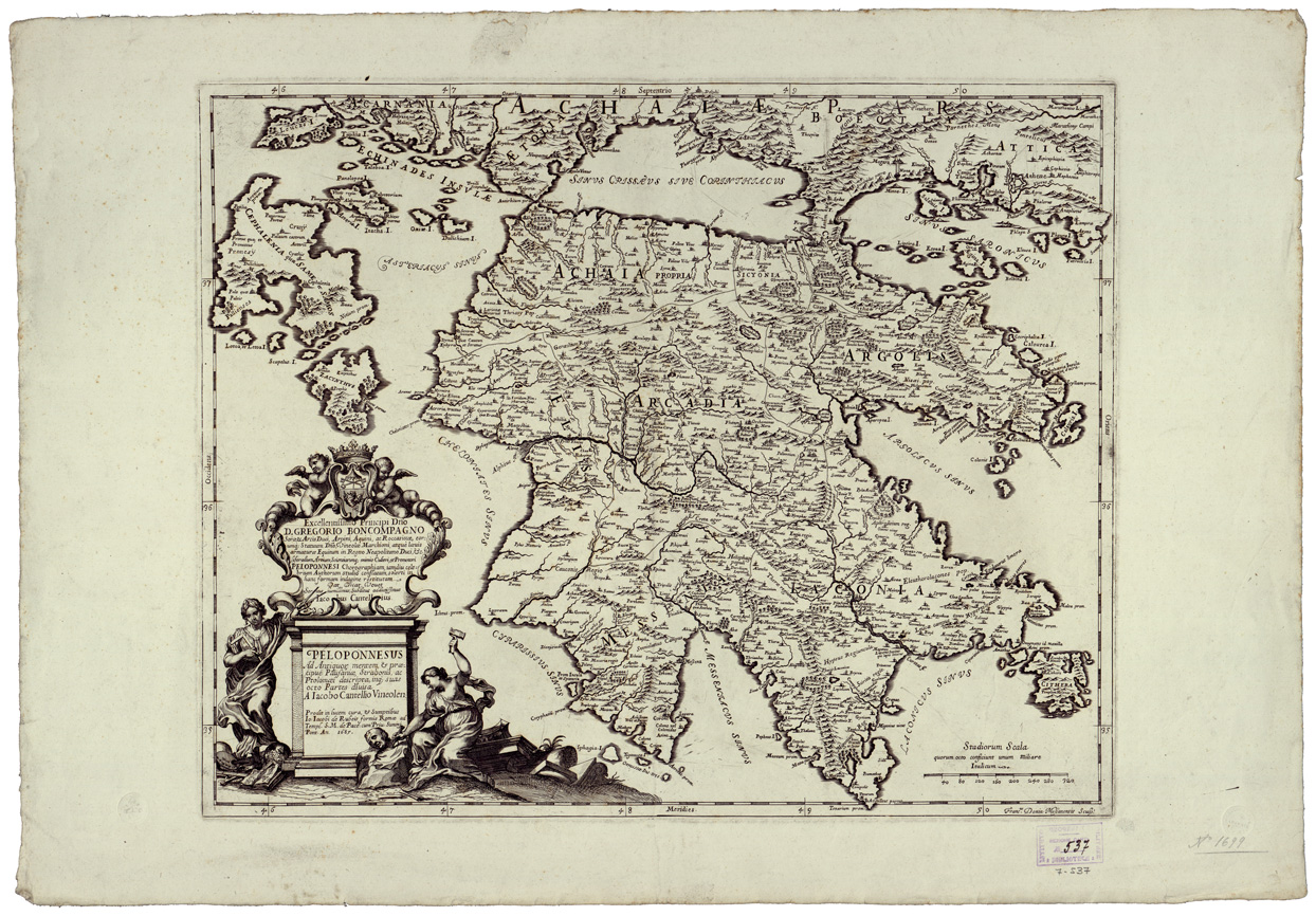 (N:34699) PELOPONNESUS (B0020532) Carte e stampe antiche: riproduzione a colori su carta (formato A1)