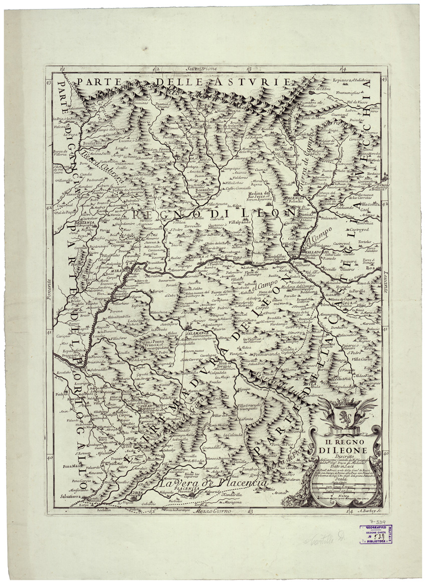 (N:34701) IL REGNO DI LEONE (B0020534) Carte e stampe antiche: riproduzione a colori su carta (formato A1)