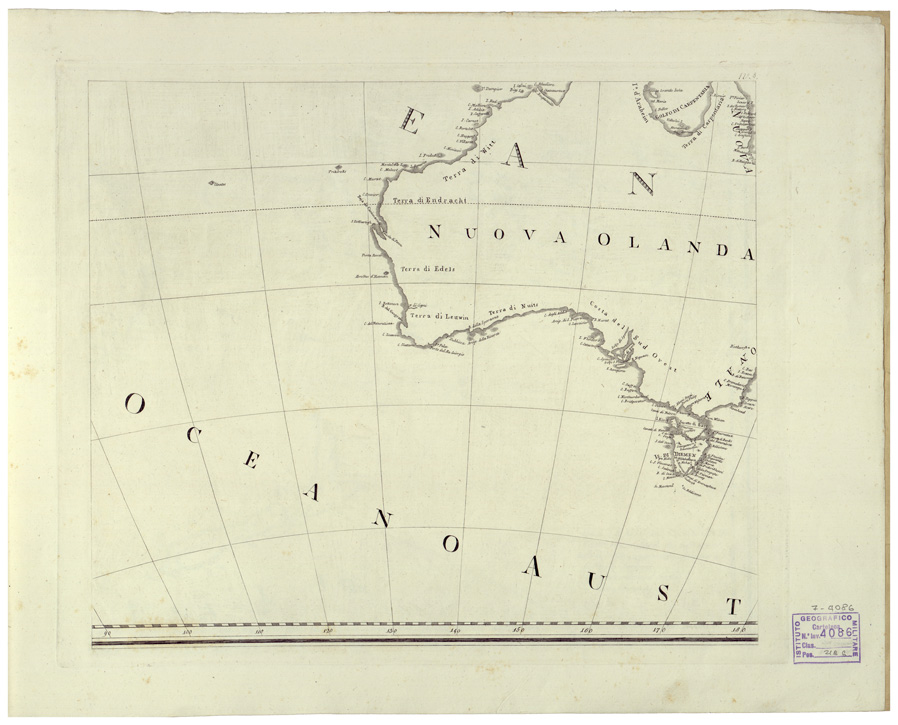 (N:34770) CARTE GENERALI DELL'ASIA CON LA PARTE OCCIDENTALE DELL'OCEANIA SECONDO LE NUOVE SCOPERTE ED OSSERVAZIONI - FOGLIO 8 (B0020603) Carte e stampe antiche: riproduzione a colori su carta (formato A1)