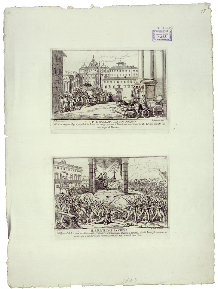 (N:34798) VEDUTE - LI REGNI DI SPAGNA E PORTOGALLO - FOGLIO 15 (B0020631) Carte e stampe antiche: riproduzione a colori su carta (formato A1)