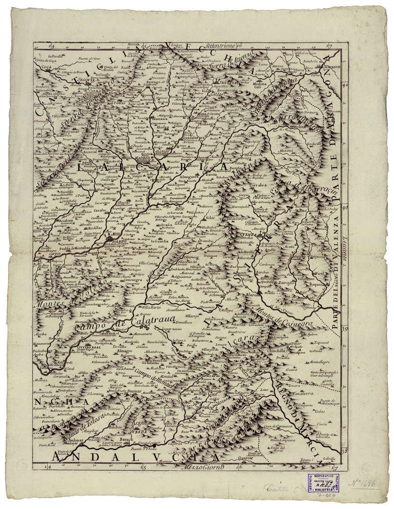 (N:34810) IL REGNO DI CASTIGLIA NUOVA - FOGLIO 2 (B0020643) Carte e stampe antiche: riproduzione a colori su carta (formato A1)