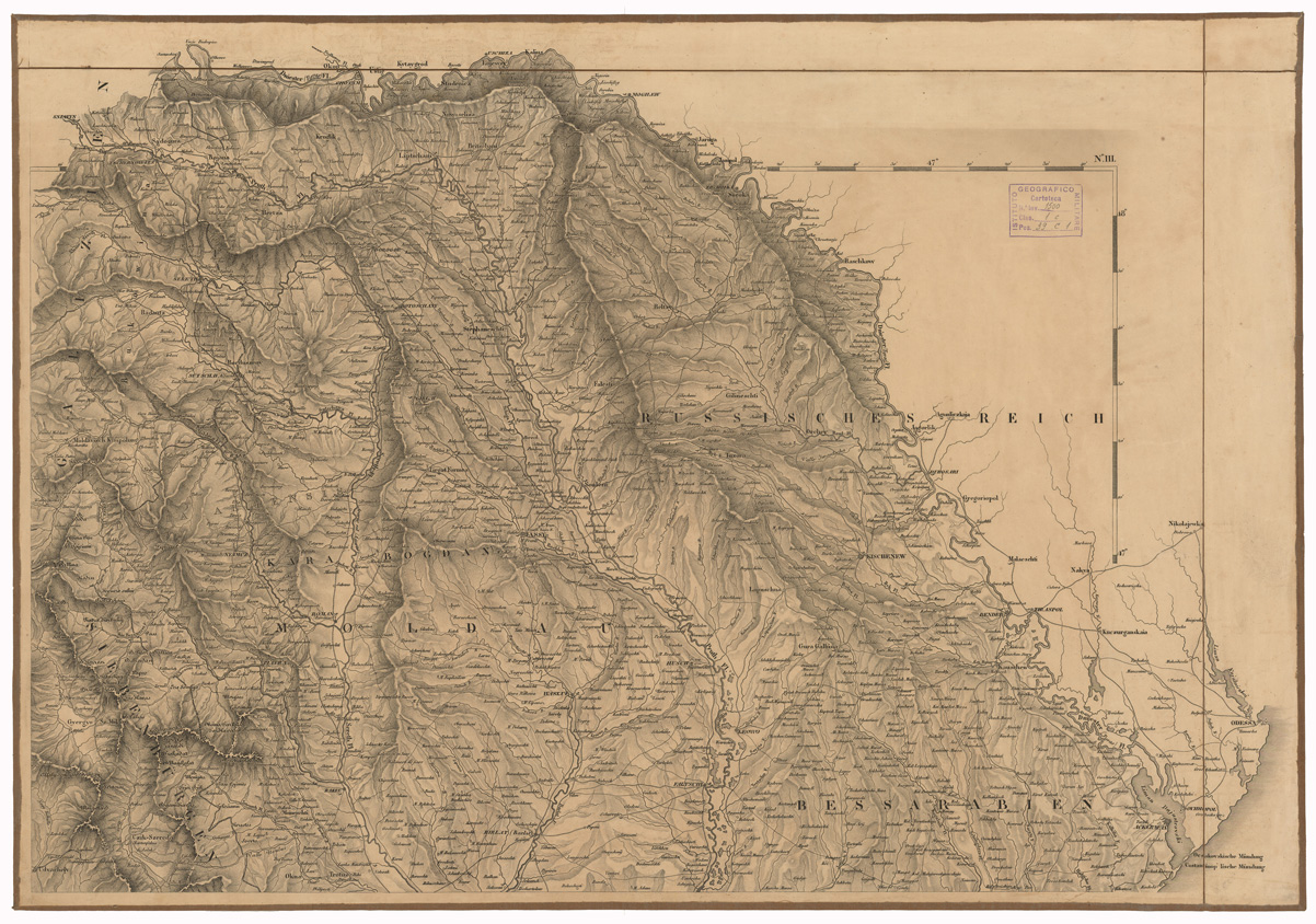 (N:35690) CARTE DER EUROPAEISCHEN TURKEY NEBST EINEM THEILE VON KLEINASIEN - FOGLIO N. 3 (B0021078) Carte e stampe antiche: riproduzione a colori su carta (formato A1)