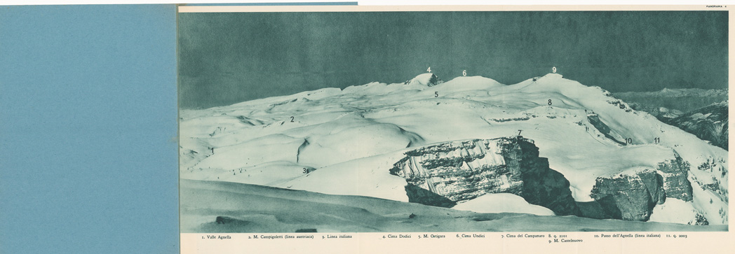 (N:36779) L'ESERCITO ITALIANO NELLA GRANDE GUERRA 1915-1918 - VOL. IV 1917 - TOMO 2 TER - Panorama 4 - Il M. Ortigara visto da Cima della Caldiera (B0021333) Carte e stampe antiche: riproduzione a colori su carta (formato A1)