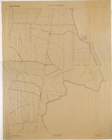 (N:15266) RILIEVO DELLA ZONA DI LITTORIA COL METODO NISTRI - Foglio G2-H2 - Prato Cerreto (B0002586, B0002587, B2586-87) Carte e stampe antiche: riproduzione a colori su carta (formato A1)