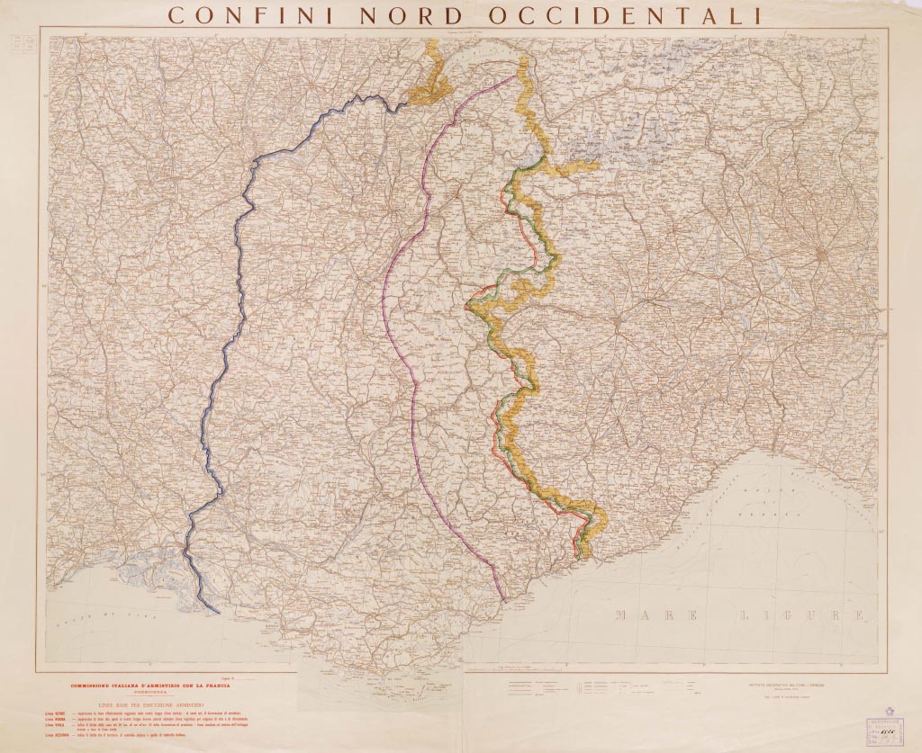 (N:9049) CONFINI NORD OCCIDENTALI (B0008460, B0008461, B8460-61) Carte e stampe antiche: riproduzione a colori su carta (formato A1)