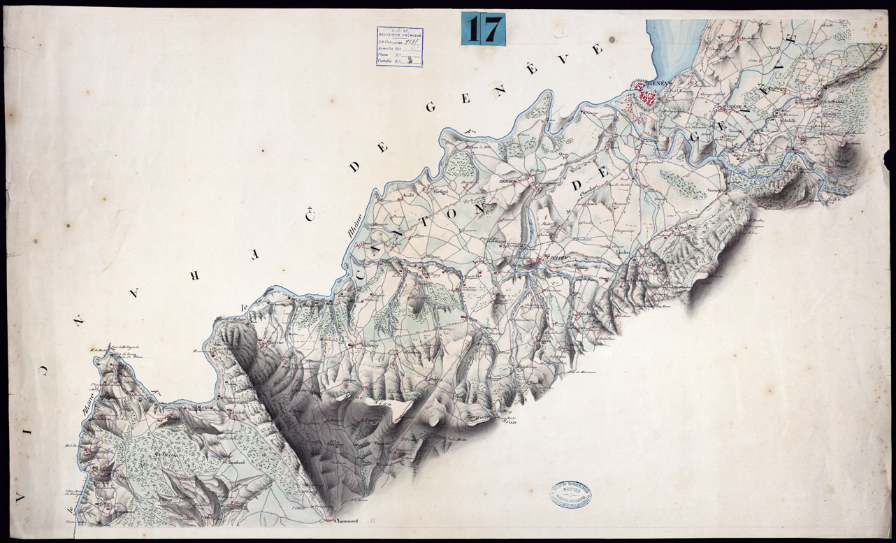 (N:6180) CARTA DEI CORDONI SANITARI SULLA FRONTIERA DELLA SAVOIA DAL COLLE DELLA BALMA AL M.TE TABOR - FOGLIO 4. (CA000118) Carte e stampe antiche: riproduzione a colori su carta (formato A1)