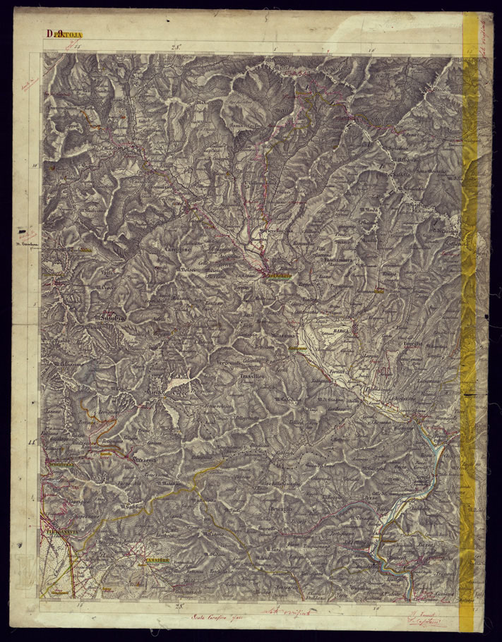 (N:1642) CARTA TOPOGRAFICA DELLA LOMBARDIA, VENETO E ITALIA CENTRALE - FOGLIO D9 (OVEST) CAMAIORE. (CA000213) Carte e stampe antiche: riproduzione a colori su carta (formato A1)