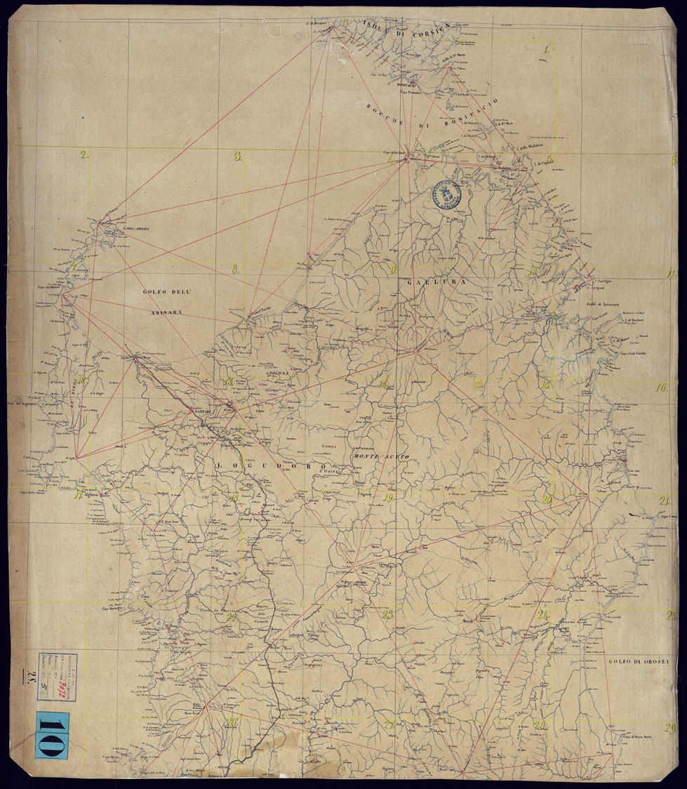 (N:6026) ISOLA DI SARDEGNA. (CA000478) Carte e stampe antiche: riproduzione a colori su carta (formato A1)