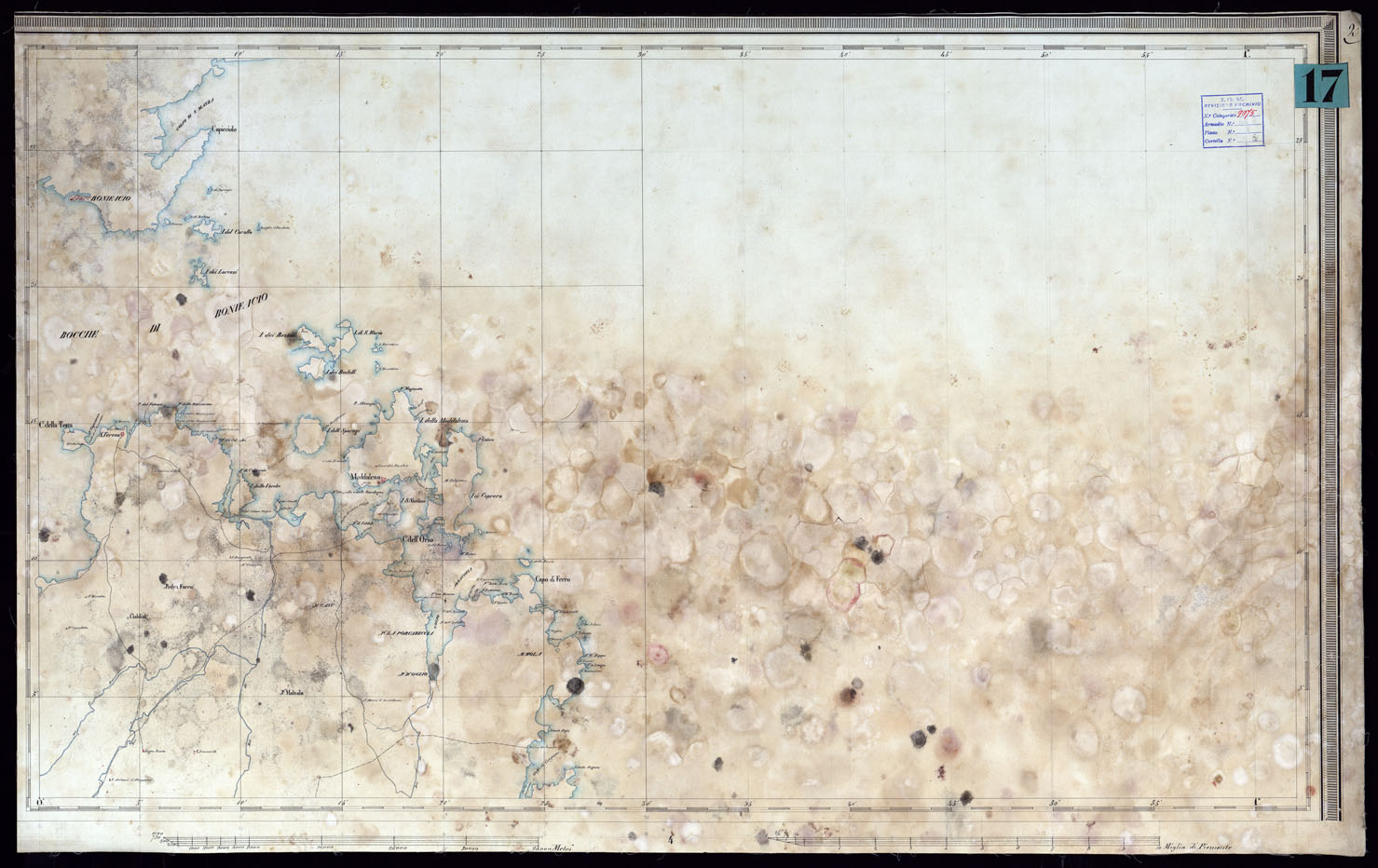 (N:5999) ISOLA DI SARDEGNA - FOGLIO 2. (CA000515) Carte e stampe antiche: riproduzione a colori su carta (formato A1)