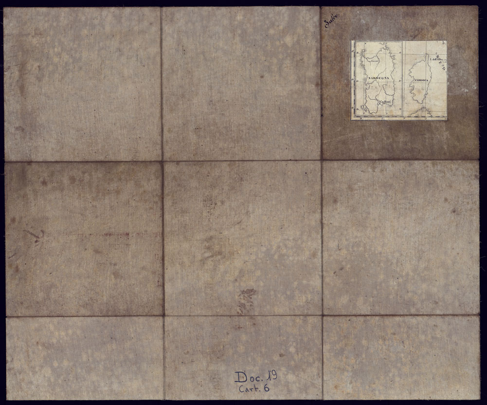 (N:23059) CARTA COROGRAFICA DELL'ITALIA SUPERIORE E CENTRALE ALLA SCALA DI 1:600.000 ISOLA di SARDEGNA - FOGLIO 5 (recto e verso) - TELA A STACCHI (CA000690, CA000691) Carte e stampe antiche: riproduzione a colori su carta (formato A1)