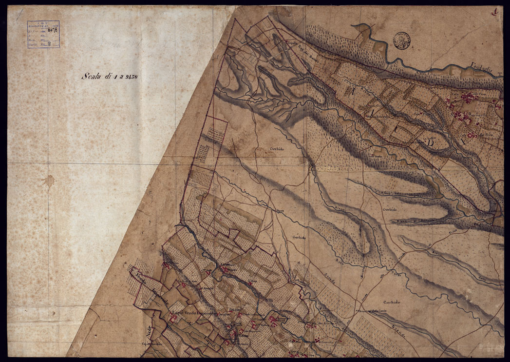 (N:23130) CARTA DEL CANAVESE - FOGLIO 1. (CA000790) Carte e stampe antiche: riproduzione a colori su carta (formato A1)