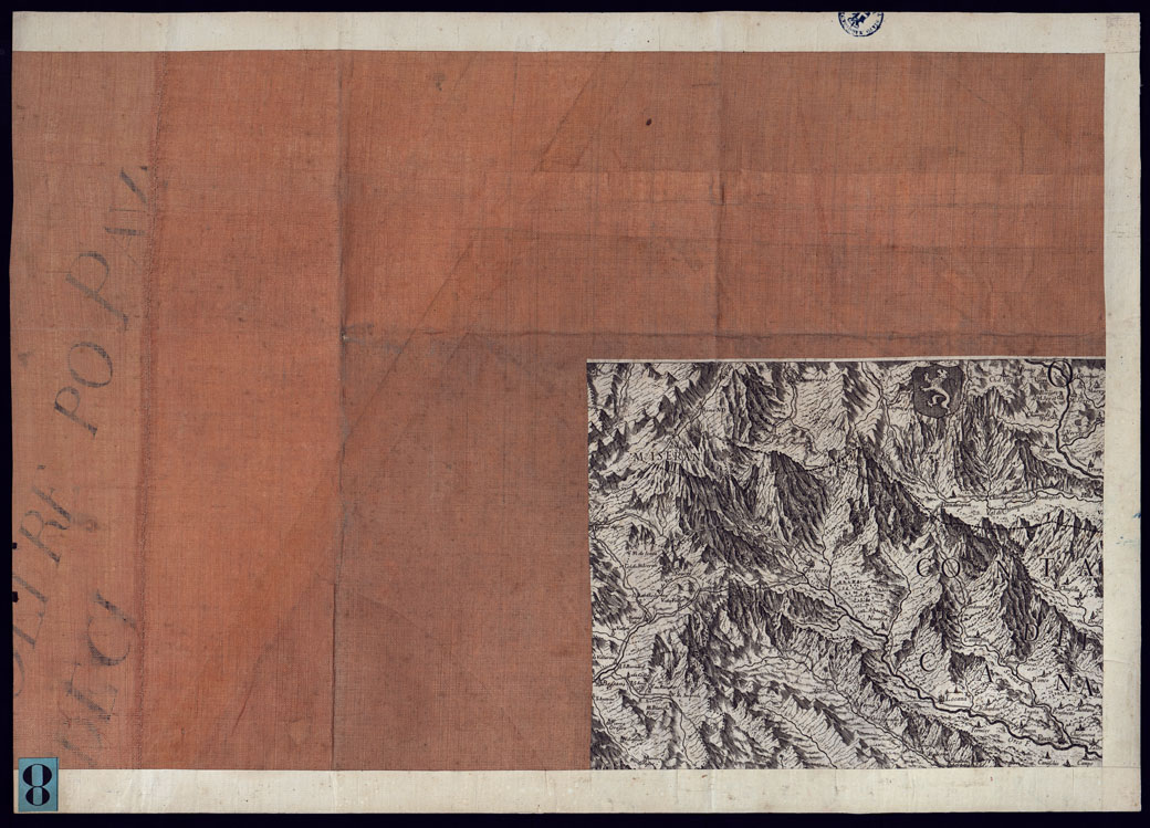 (N:23132) CARTA DEL CANAVESE - FOGLIO 3 E RETRO. (CA000793, CA000794) Carte e stampe antiche: riproduzione a colori su carta (formato A1)