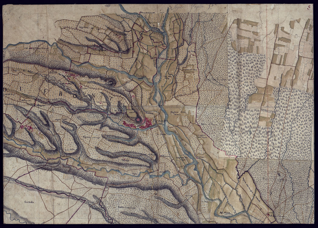(N:23134) CARTA DEL CANAVESE - FOGLIO 5. (CA000796) Carte e stampe antiche: riproduzione a colori su carta (formato A1)