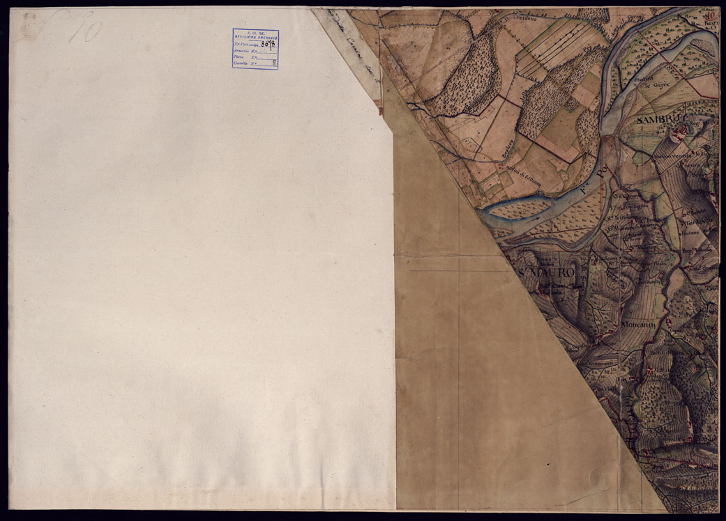 (N:23139) CARTA DEL CANAVESE - FOGLIO 10. (CA000803) Carte e stampe antiche: riproduzione a colori su carta (formato A1)