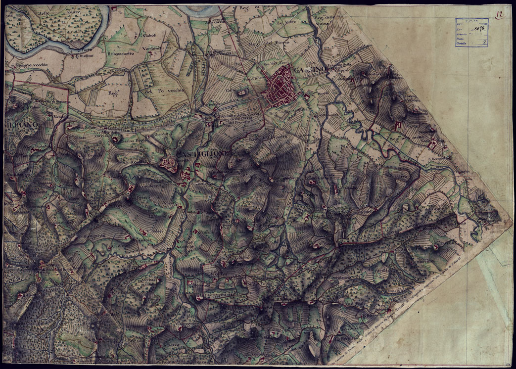 (N:23141) CARTA DEL CANAVESE - FOGLIO 12. (CA000805) Carte e stampe antiche: riproduzione a colori su carta (formato A1)