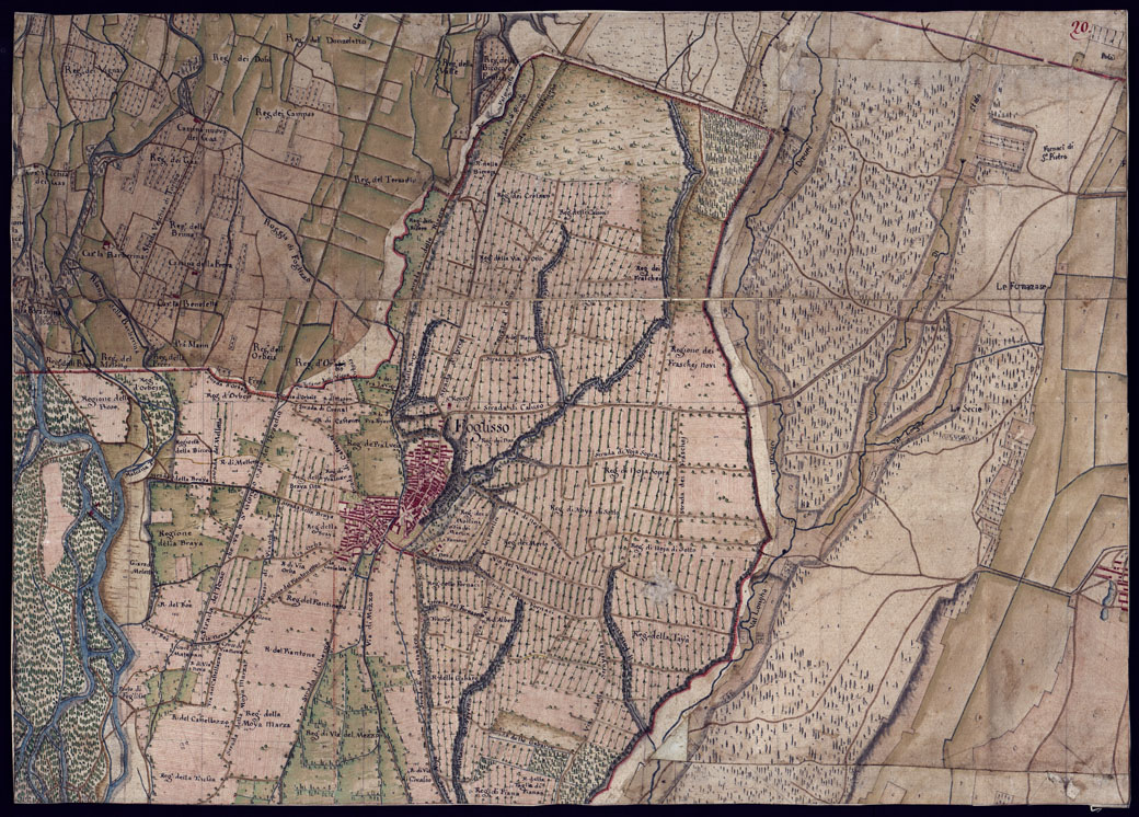 (N:23149) CARTA DEL CANAVESE - FOGLIO 20. (CA000813) Carte e stampe antiche: riproduzione a colori su carta (formato A1)