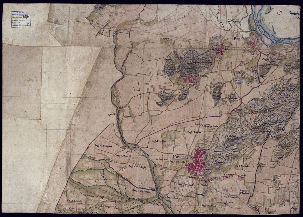 (N:23160) CARTA DEL CANAVESE - FOGLIO 31. (CA000824) Carte e stampe antiche: riproduzione a colori su carta (formato A1)