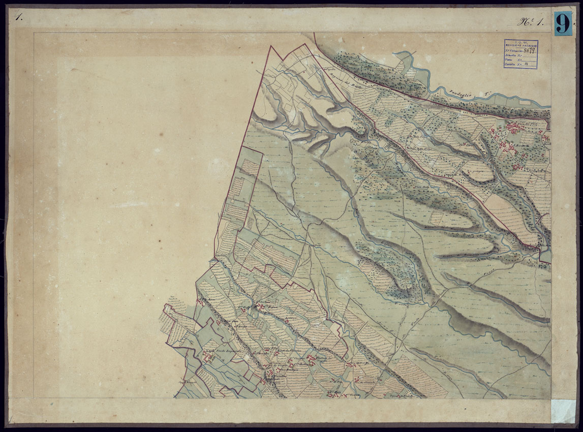 (N:14042) CARTA TOPOGRAFICA CHE SI ESTENDE SULLE PROVINCIE DI TORINO ED IN GRAN PARTE DEL CANAVESE - FOGLIO 1. (CA000858) Carte e stampe antiche: riproduzione a colori su carta (formato A1)
