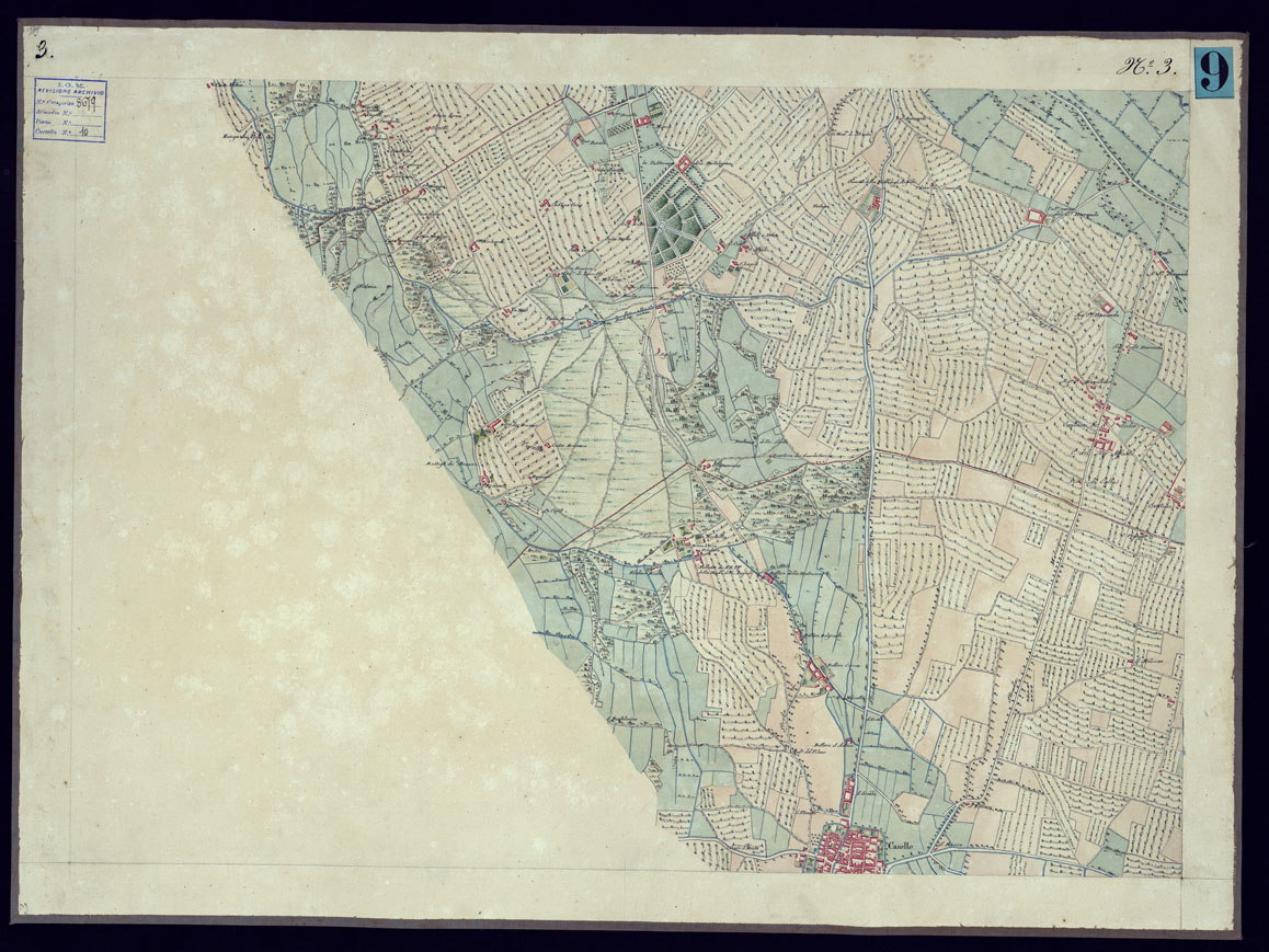 (N:13664) CARTA TOPOGRAFICA CHE SI ESTENDE SULLE PROVINCIE DI TORINO ED IN GRAN PARTE DEL CANAVESE - FOGLIO 3. (CA000860) Carte e stampe antiche: riproduzione a colori su carta (formato A1)