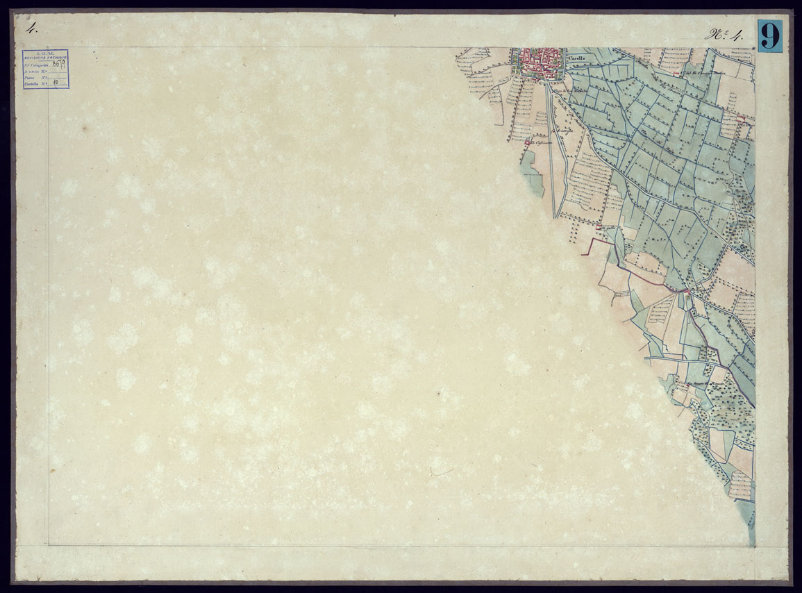 (N:13405) CARTA TOPOGRAFICA CHE SI ESTENDE SULLE PROVINCIE DI TORINO ED IN GRAN PARTE DEL CANAVESE - FOGLIO 4. (CA000861) Carte e stampe antiche: riproduzione a colori su carta (formato A1)