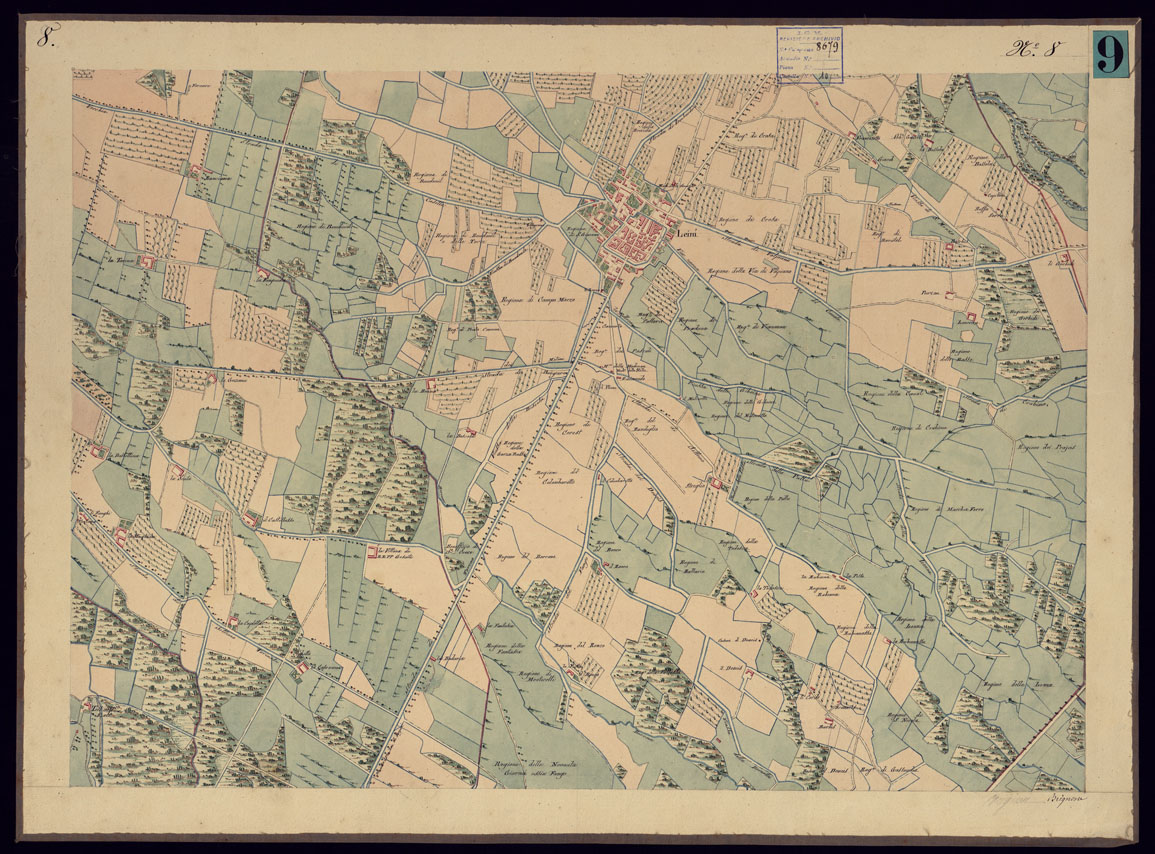(N:13285) CARTA TOPOGRAFICA CHE SI ESTENDE SULLE PROVINCIE DI TORINO ED IN GRAN PARTE DEL CANAVESE - FOGLIO 8. (CA000865) Carte e stampe antiche: riproduzione a colori su carta (formato A1)