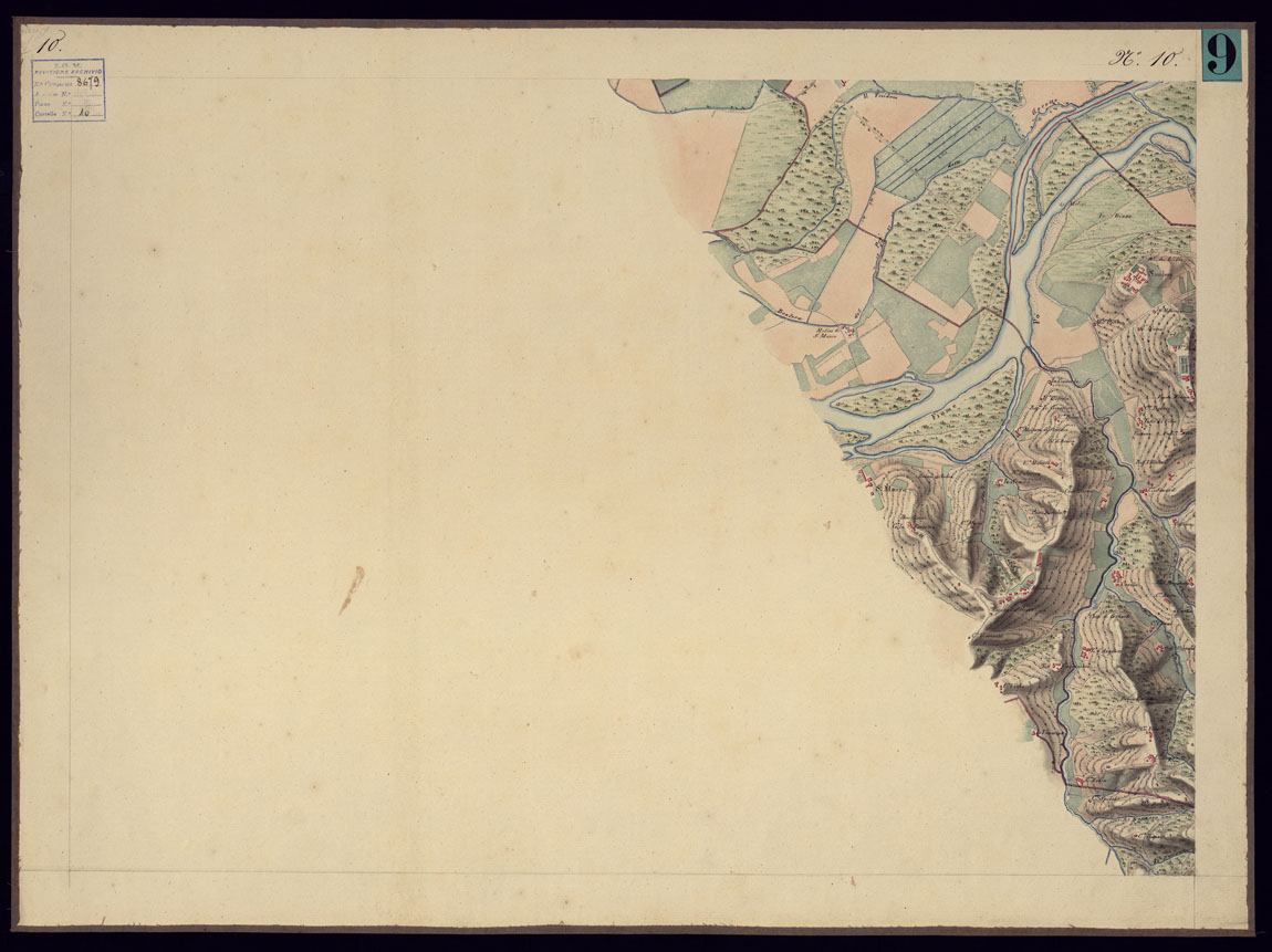 (N:13212) CARTA TOPOGRAFICA CHE SI ESTENDE SULLE PROVINCIE DI TORINO ED IN GRAN PARTE DEL CANAVESE - FOGLIO 10. (CA000867) Carte e stampe antiche: riproduzione a colori su carta (formato A1)
