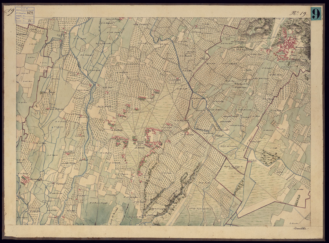 (N:8786) CARTA TOPOGRAFICA CHE SI ESTENDE SULLE PROVINCIE DI TORINO ED IN GRAN PARTE DEL CANAVESE - FOGLIO 19. (CA000876) Carte e stampe antiche: riproduzione a colori su carta (formato A1)