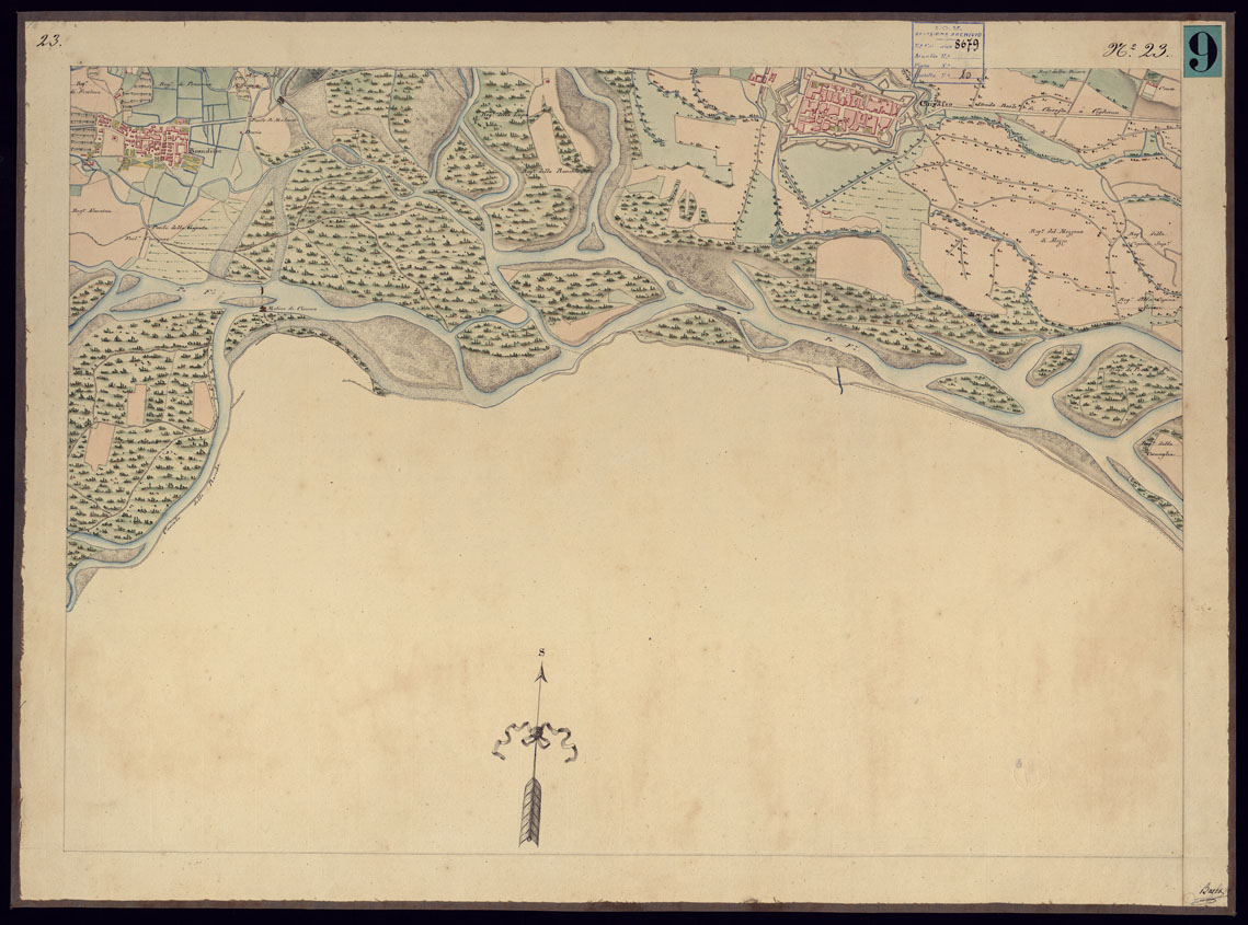 (N:13614) CARTA TOPOGRAFICA CHE SI ESTENDE SULLE PROVINCIE DI TORINO ED IN GRAN PARTE DEL CANAVESE - FOGLIO 23. (CA000880) Carte e stampe antiche: riproduzione a colori su carta (formato A1)