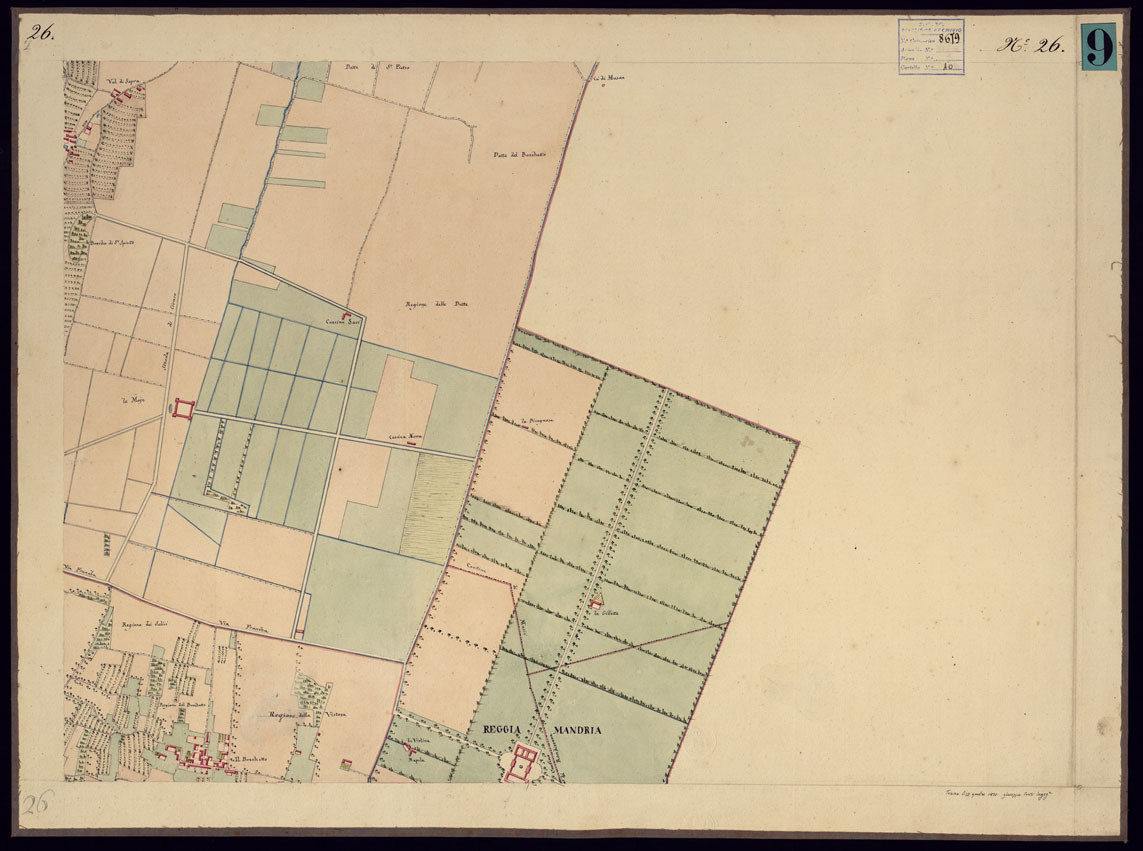 (N:13612) CARTA TOPOGRAFICA CHE SI ESTENDE SULLE PROVINCIE DI TORINO ED IN GRAN PARTE DEL CANAVESE - FOGLIO 26. (CA000883) Carte e stampe antiche: riproduzione a colori su carta (formato A1)